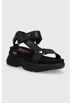 Pepe Jeans Сандали VENUS в черно с платформа PLS90571 - Pepit.bg