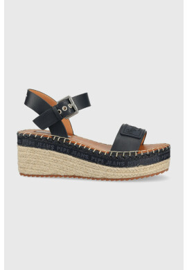 Pepe Jeans Сандали WITNEY в тъмносиньо с платформа - Pepit.bg