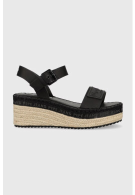 Pepe Jeans Сандали WITNEY в черно с платформа - Pepit.bg