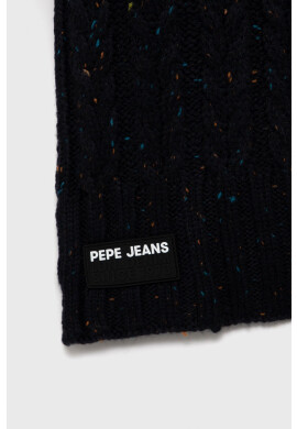 Pepe Jeans Шал мъжки в меланж на тъмносиньо - Pepit.bg