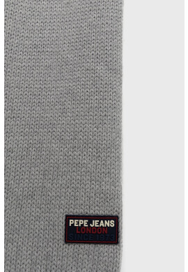 Pepe Jeans Шал с вълна в сиво с изчистен дизайн - Pepit.bg