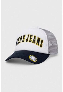 Pepe Jeans Шапка с козирка Watford в тъмносиньо с апликация - Pepit.bg