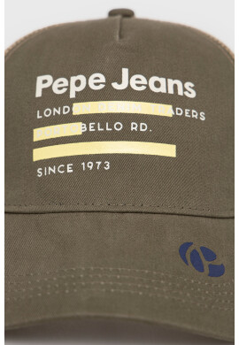 Pepe Jeans Шапка Taylor в зелено с принт - Pepit.bg