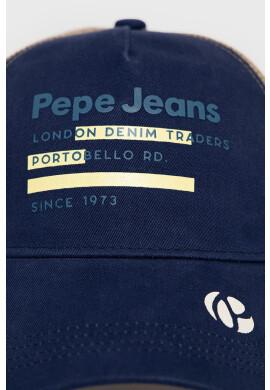 Pepe Jeans Шапка Taylor в тъмносиньо с десен - Pepit.bg