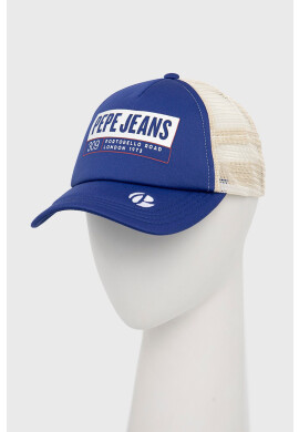 Pepe Jeans Шапка Telmo в тъмносиньо с принт - Pepit.bg