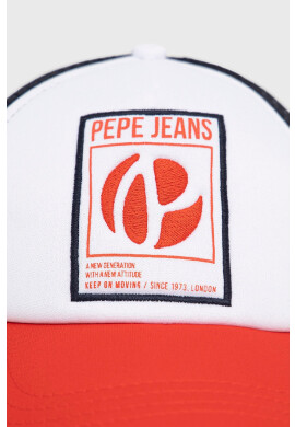 Pepe Jeans Шапка Terry в червено с десен - Pepit.bg
