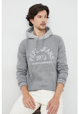 Pepe Jeans Суичър в оранжево с десен - Pepit.bg