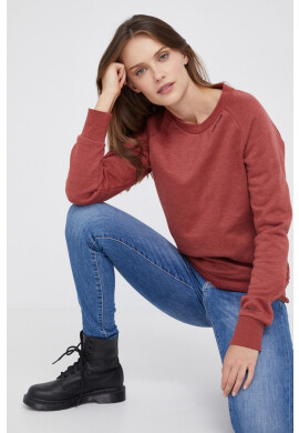 Pepe Jeans Суичър дамски в червено с апликация - Pepit.bg