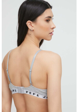 Pepe Jeans Сутиен в бяло с десен - Pepit.bg