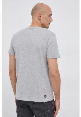 Pepe Jeans Тениска Abaden мъжка в сиво с принт - Pepit.bg