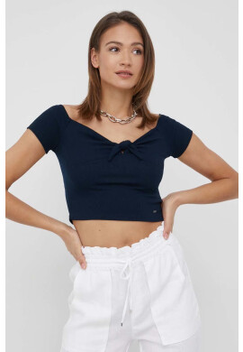 Pepe Jeans Тениска Beth дамска в тъмносиньо - Pepit.bg