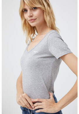 Pepe Jeans Тениска Corine в сиво - Pepit.bg