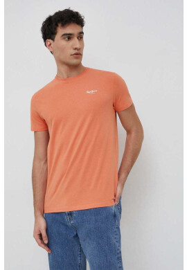Pepe Jeans Тениска Jack в оранжево с принт - Pepit.bg