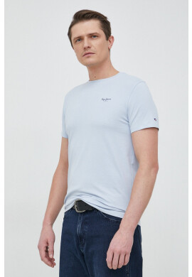 Pepe Jeans Тениска Jack в синьо с изчистен дизайн - Pepit.bg