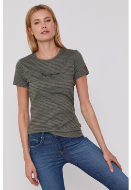 Pepe Jeans Тениска Mahsa дамска в зелено - Pepit.bg