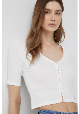 Pepe Jeans Тениска Meadow в бяло - Pepit.bg