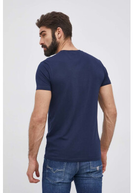 Pepe Jeans Тениска Original Stretch мъжка в тъмносиньо с принт - Pepit.bg