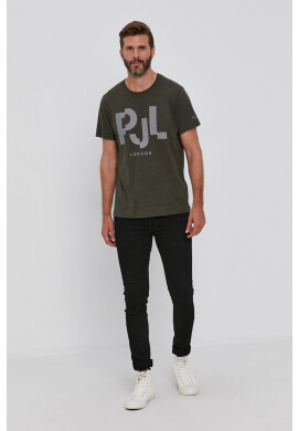 Pepe Jeans Тениска Rubens мъжка в зелено с принт - Pepit.bg