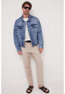 Pepe Jeans Тениска с лен Rinel - Pepit.bg