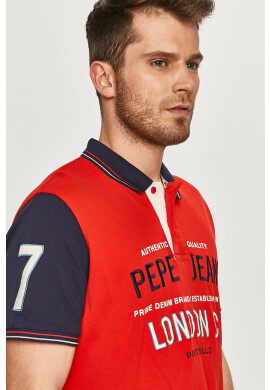 Pepe Jeans Тениска с яка Byron - Pepit.bg