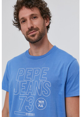 Pepe Jeans Тениска SKYLER мъжка с принт - Pepit.bg