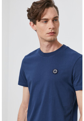 Pepe Jeans Тениска WALLACE мъжка в тъмносиньо с изчистен дизайн - Pepit.bg