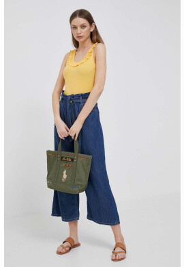 Pepe Jeans Топ дамски в оранжево - Pepit.bg