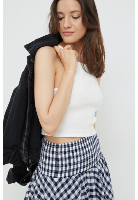 Pepe Jeans Топ дамски в бяло - Pepit.bg