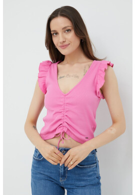 Pepe Jeans Топ дамски в лилаво - Pepit.bg