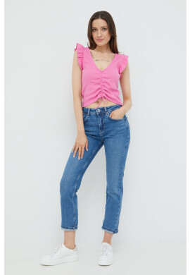 Pepe Jeans Топ дамски в лилаво - Pepit.bg