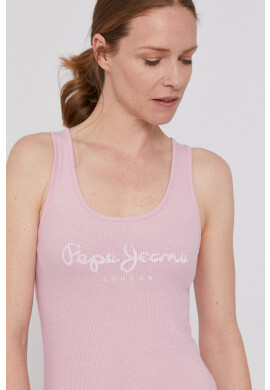 Pepe Jeans Топ Dunia дамски в розово - Pepit.bg