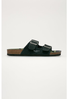 Pepe Jeans Велурени чехли Bio Buckless - Pepit.bg