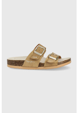 Pepe Jeans Велурени чехли Oban Basic - Pepit.bg