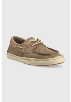 Pepe Jeans Велурени мокасини MAOUI в кафяво PMS30914 - Pepit.bg