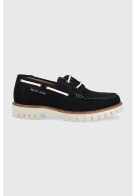 Pepe Jeans Велурени мокасини Trucker Deck Suede - Pepit.bg