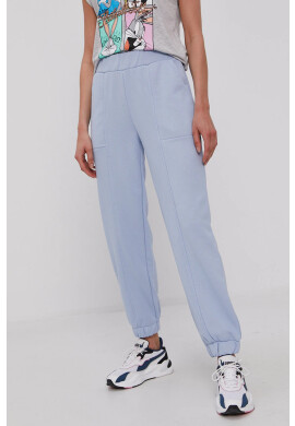 Pieces Панталони Malie в розово със стандартна кройка с висока талия - Pepit.bg
