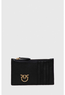 Pinko Кожен портфейл дамски в черно - Pepit.bg