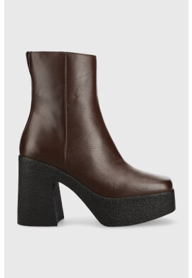 Pinko Кожени боти Coriandolo в кафяво с висок ток - Pepit.bg