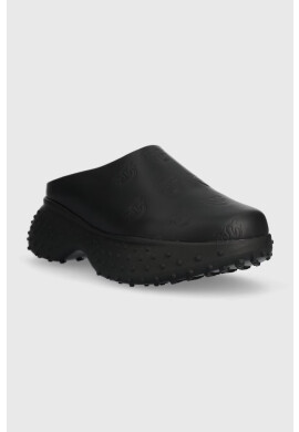 Pinko Кожени чехли Stefie в черно с платформа 100878 A0RF Z99 - Pepit.bg
