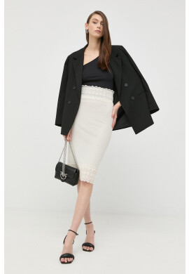 Pinko Пола в бежово среднодълъг модел със стандартна кройка - Pepit.bg