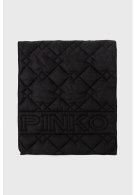 Pinko Шал дамски в черно с изчистен дизайн - Pepit.bg