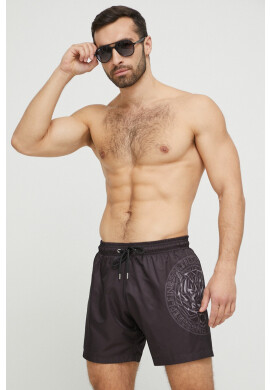 Plein Sport Плувни шорти в черно - Pepit.bg