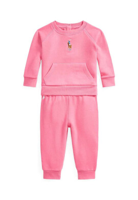 Polo Ralph Lauren Бебешки анцуг в розово - Pepit.bg