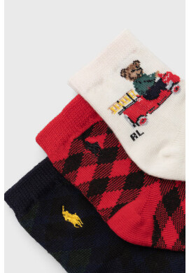 Polo Ralph Lauren Бебешки чорапи 3 чифта - Pepit.bg