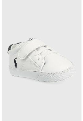 Polo Ralph Lauren Бебешки маратонки в бяло - Pepit.bg