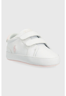 Polo Ralph Lauren Бебешки маратонки в бяло - Pepit.bg