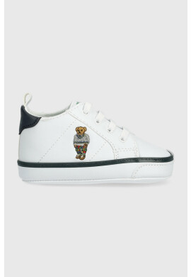 Polo Ralph Lauren Бебешки маратонки в бяло - Pepit.bg