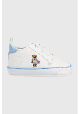 Polo Ralph Lauren Бебешки маратонки в бяло - Pepit.bg