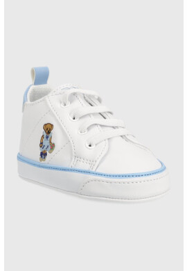 Polo Ralph Lauren Бебешки маратонки в бяло - Pepit.bg