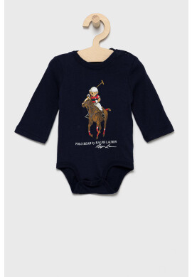 Polo Ralph Lauren Бебешко боди в тъмносиньо - Pepit.bg